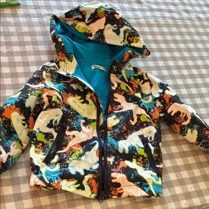 Epic Threads Blue Dinosaur Print Jacket